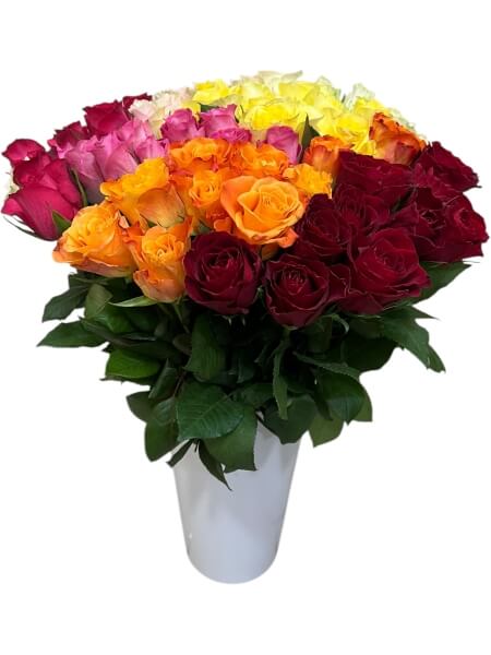 Букет роз микс 40 см